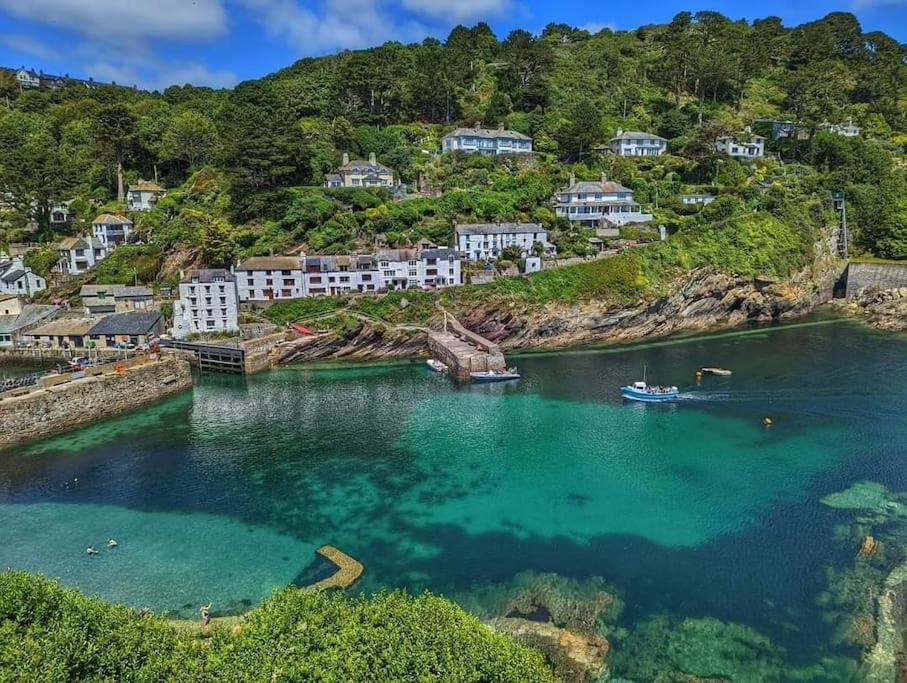 Bijou Coastal Apartment In Polperro With Hot Tub Onsite Parking Downhill Walk To Village 외부 사진