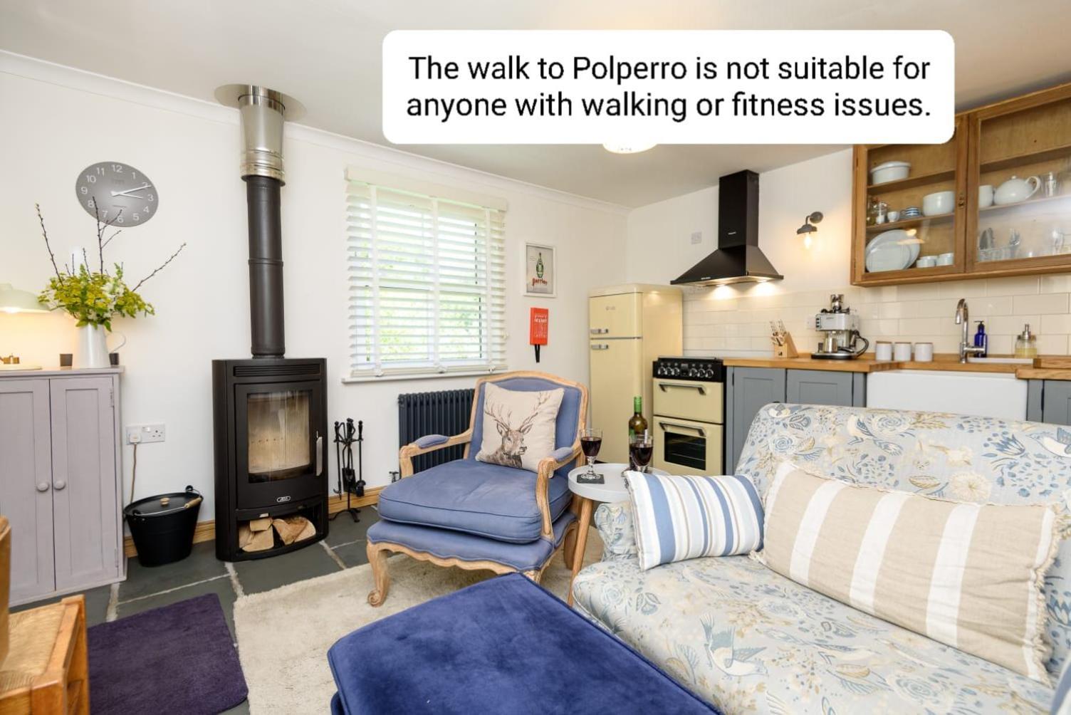 Bijou Coastal Apartment In Polperro With Hot Tub Onsite Parking Downhill Walk To Village 외부 사진